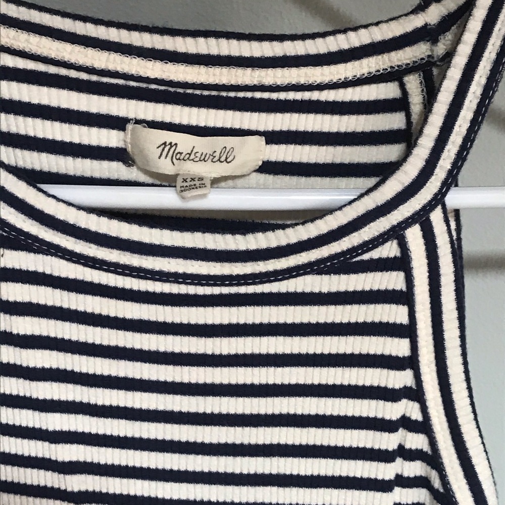 Madewell Cotton Stripped Dress - XS - Picture 2 of 4